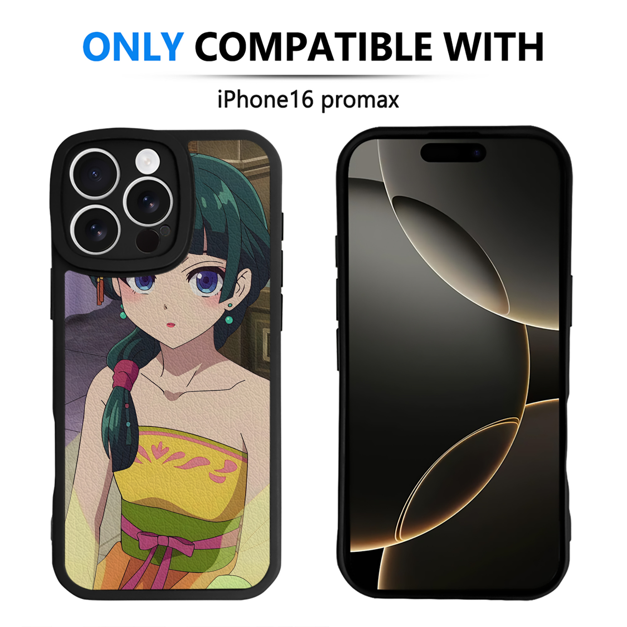 （画像用） 薬屋のひとりごと The Apothecary Diaries 【iPhone 16シリーズ対応】シリコンスマホケース（レザー調） 材質：シリコン